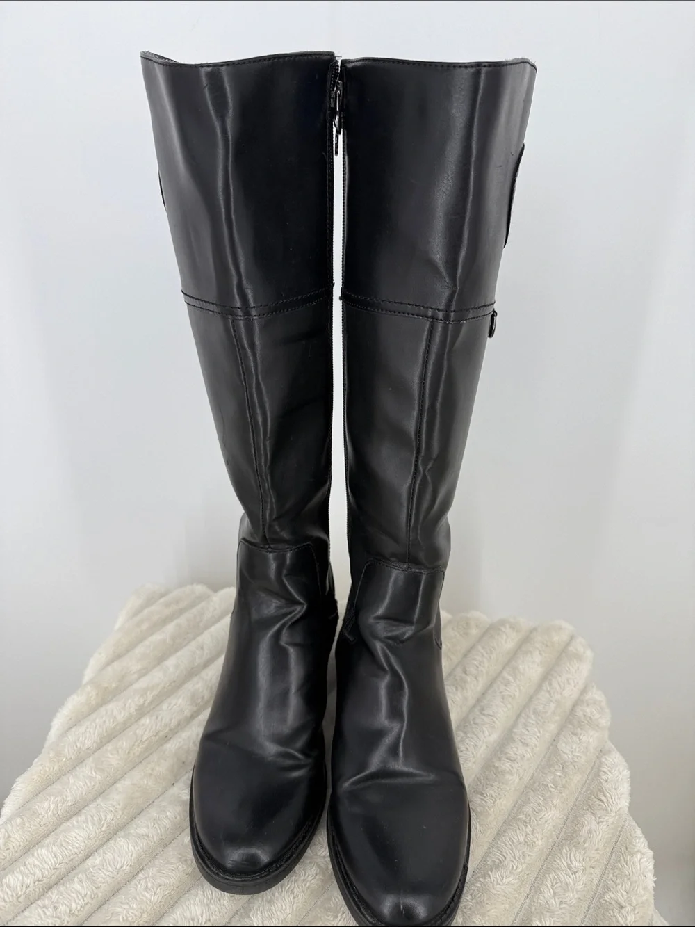 Etienne Aigner “Chastity” Black Tall Riding Boots size 7.5M